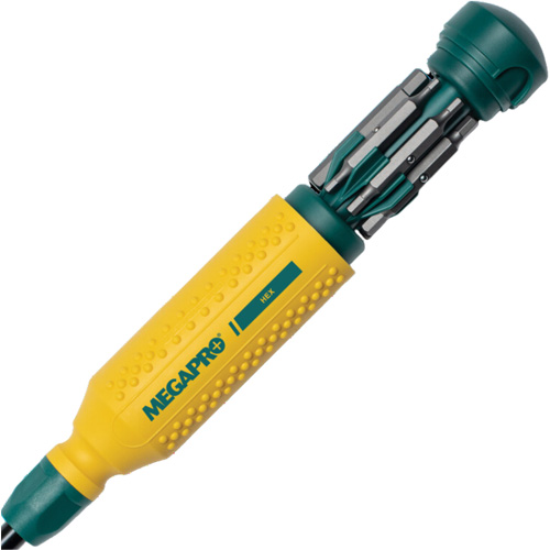 Original Hex 15-in-1 Multi-Bit Screwdriver, 8-37/50" L, Textured Handle Pronet Distribution