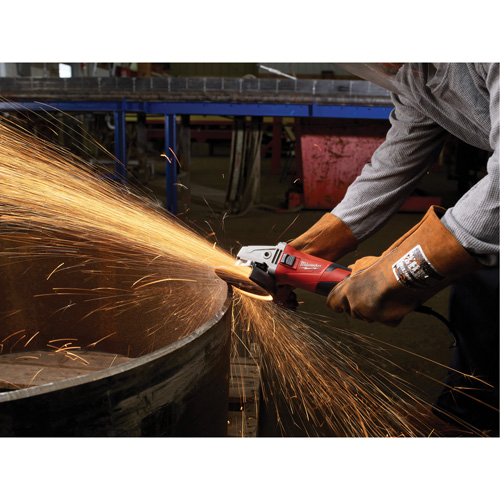 Small Lock-On Angle Grinder with Shroud Slide, 5", 12 A Pronet Distribution