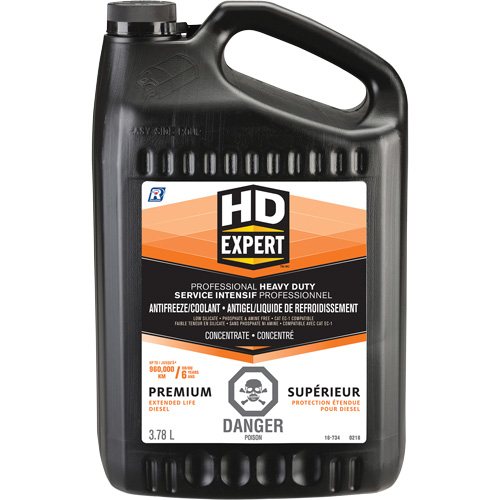 Antigel/liquide de refroidissement concentr&eacute; pour dur&eacute;e de vie prolong&eacute;e pour moteur diesel Turbo Power, 3,78 L, Gallon Pronet Distribution