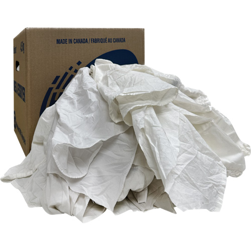 Wiper Rags Box, White, 10 lbs. Pronet Distribution