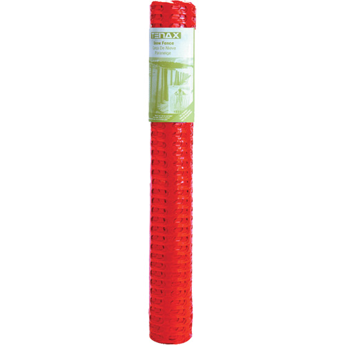 Plastic Snow Fence, 50' L x 4' W, Orange Pronet Distribution