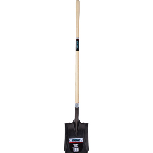 Pelle carr&eacute;e robuste, Bois dur, Lame Acier au carbone, Manche en Droit, Longueur 48" Pronet Distribution