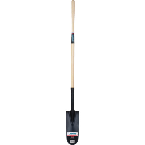 Pelle &agrave; drain robuste, Acier au carbone, Lame 16" x 6", 45" lo, Manche Droit Pronet Distribution