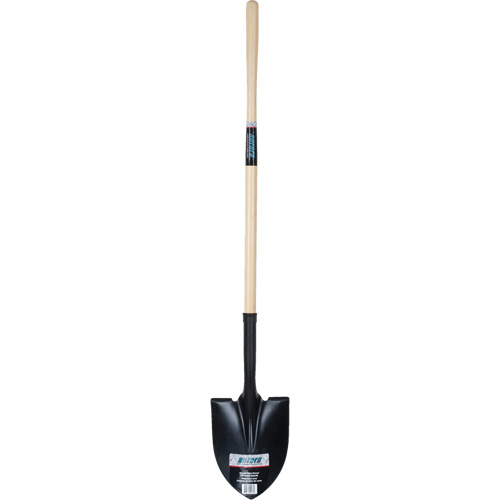 Round Point Shovel, Tempered Steel Blade, Hardwood, Straight Handle Pronet Distribution
