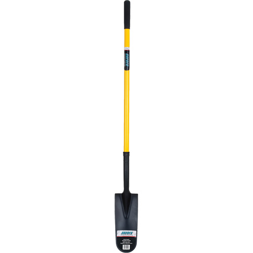 Pelle &agrave; drain, Acier durci, Lame 14" x 6", 46" lo, Manche Droit Pronet Distribution