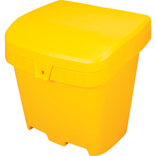 Bacs d'entreposage pour sel & sable, Avec Moraillon, 21" x 27" x 26", 4,24 pi³, Jaune Pronet Distribution