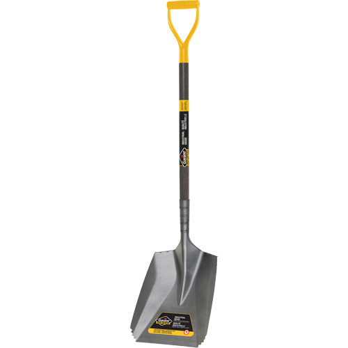 Serrated Snow Shovel, Tempered Steel Blade, 11-7/10" Wide, D-Grip Handle Pronet Distribution