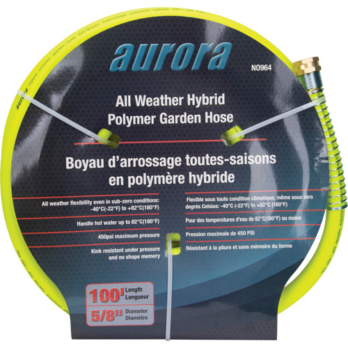 Hybrid Garden Hose, Copolymer, 5/8" dia. x 100' Pronet Distribution