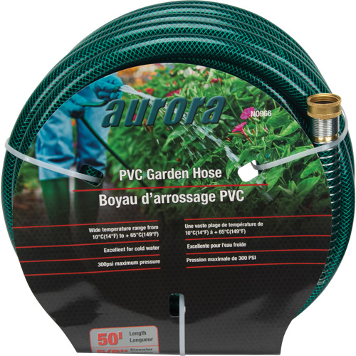 Tuyau de jardin, PVC, 5/8" dia x 50' Pronet Distribution