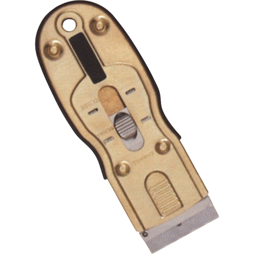 Grattoirs &agrave; lame de rasoir ergonomique, Lame Acier au carbone, Largeur 1-1/2", Manche Caoutchouc Pronet Distribution