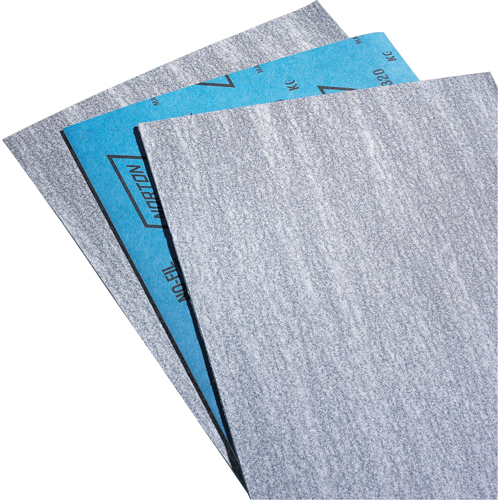 Papier abrasif en feuilles de papier - No-Fil Durite A475, 9" x 11", Grain P80-B, Carbure de silicium Pronet Distribution