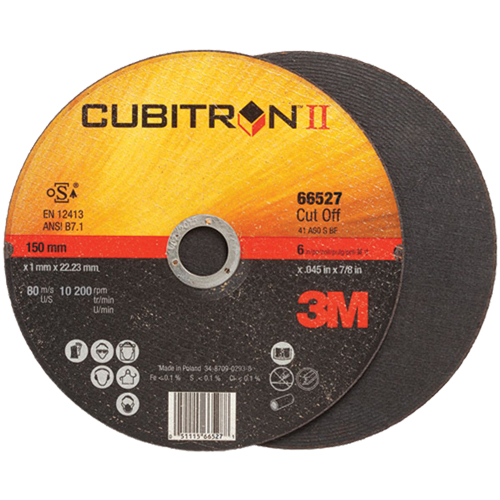 Cubitron II Cut-Off Wheel, 4-1/2" x 0.04"/0.045", 7/8" Arbor, Type 27, Ceramic, 13300 RPM Pronet Distribution