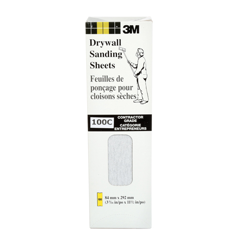 Feuille de placopl&acirc;tre frais&eacute;e Tri-M-Rite Fre-Cut, 11-1/4" x 3-5/16", Grain 100, Carbure de silicium Pronet Distribution