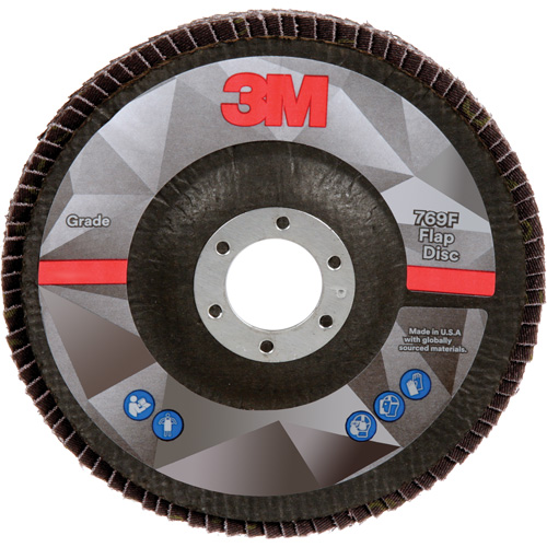 Disque &agrave; lamelles &agrave; changement rapide 769F, 5" x 7/8", Type 29, Grain 40+, C&eacute;ramique Pronet Distribution