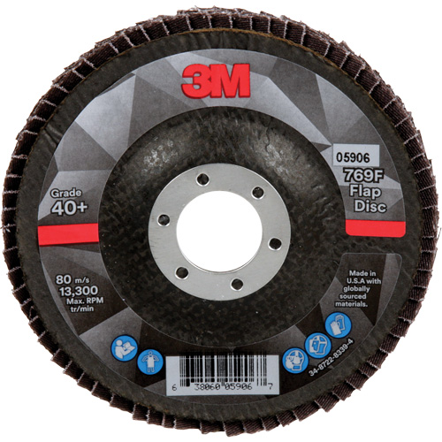 769F Quick Change Flap Disc, 4-1/2" x 7/8", Type 29, 40+ Grit, Ceramic Pronet Distribution