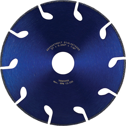 Dialast RightCut Cut-Off Wheel, 5" x 0.05", 7/8" Arbor, Type 01/41, Diamond, 12225 RPM Pronet Distribution