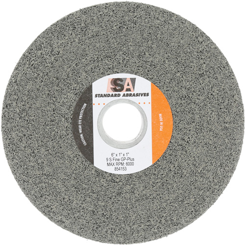 Meule &agrave; usage g&eacute;n&eacute;ral Standard Abrasives, 6" x 1", Arbre de 1", Carbure de silicium Pronet Distribution