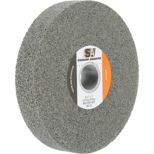 Meule &agrave; usage g&eacute;n&eacute;ral Standard Abrasives, 6" x 1", Arbre de 1", Carbure de silicium Pronet Distribution