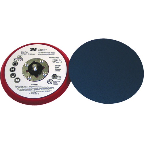 Tampon disque &agrave; profil bas 5" x 3/8" Stikit 20351 Pronet Distribution