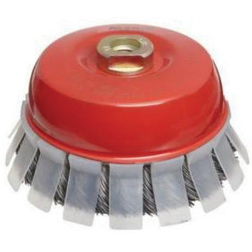 Brosse-boisseau &agrave; fils nou&eacute;s avec protecteur, 2-3/4" dia. x 5/8"-11 arbre Pronet Distribution