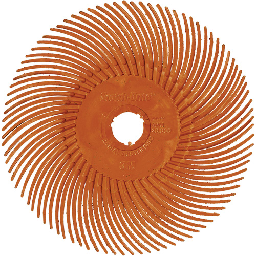 Brosse radiale en soies de pr&eacute;cision type C PN-RB Scotch-Brite, C&eacute;ramique, Grain 80+, 2" dia. Pronet Distribution