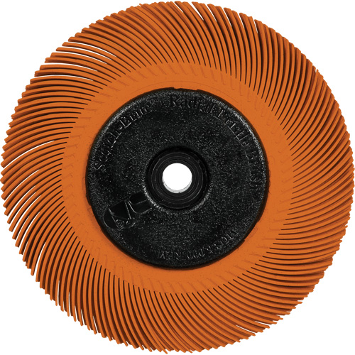 Scotch-Brite Type C Precision Radial Bristle Brush PN-RB with Flange, Ceramic, 80+ Grit, 7-5/8" Dia. Pronet Distribution