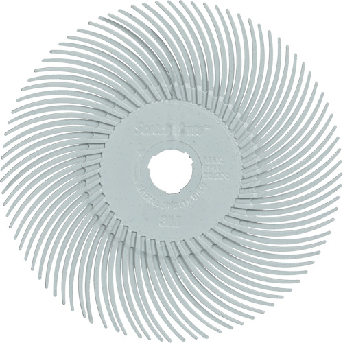Scotch-Brite Type C Precision Radial Bristle Brush PN-RB, Ceramic, 120+ Grit, 3" Dia. Pronet Distribution