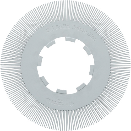 Brosse radiale en soies de pr&eacute;cision type S PN-RB sans adaptateur Scotch-Brite , C&eacute;ramique, Grain 120+, 8" dia. Pronet Distribution