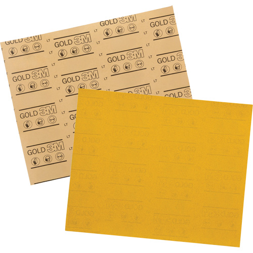Gold Abrasive Sheet 12544, 9" x 11", 220 Grit, Aluminum Oxide Pronet Distribution