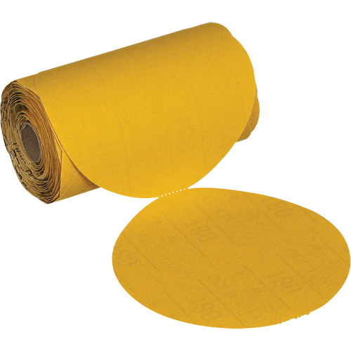 Rouleau de disques abrasifs sans trou Stikit, 6" dia., Grain 220, Oxyde d'aluminium Pronet Distribution
