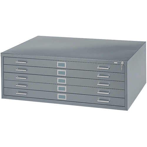Steel Plan Files, 5 Drawers, 40-3/8" W x 29-3/8" D x 16-1/2" H Pronet Distribution