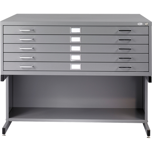 Steel Plan Files, 5 Drawers, 53-3/8" W x 41-3/8" D x 16-1/2" H Pronet Distribution