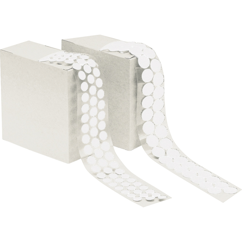 Attache en rondelle, Crochet, 1/2" dia., Adh&eacute;sif, Blanc Pronet Distribution