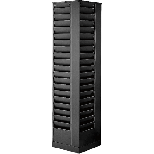 Pr&eacute;sentoirs, Rotatif, 92 fentes, Acier, 14-1/8" la x 14-1/8" p x 66" h Pronet Distribution