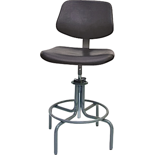 600 Series Rectangular Stool with Back , Mobile, Adjustable Height, 250 lbs. Capacity Pronet Distribution