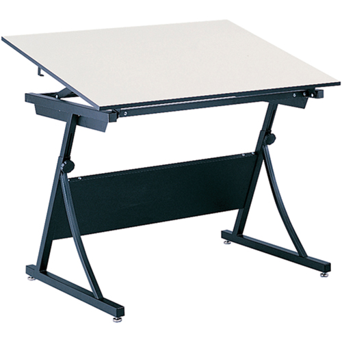 PlanMaster Height-Adjustable Drafting Table, 43" W x 29-1/2" - 37-1/2" H, Black Pronet Distribution