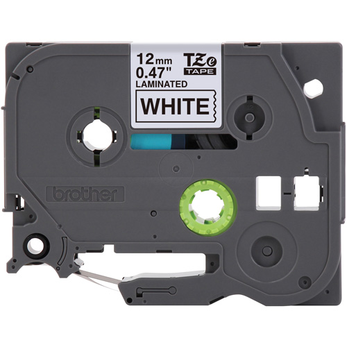 Cartouches de ruban Tze, 12 mm x 26-1/4', Noir sur blanc Pronet Distribution