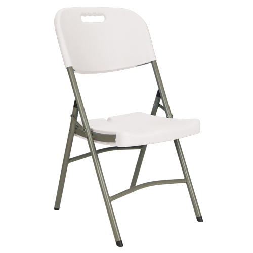 Chaises pliantes, Poly&eacute;thyl&egrave;ne, Blanc, Capacit&eacute; 350 lb Pronet Distribution