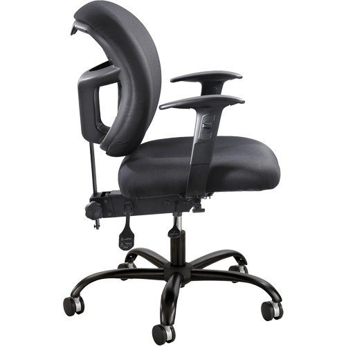 Chaises de travail pour usage intensif 24/7 Alday, Nylon, Noir, Capacit&eacute; 500 lb Pronet Distribution