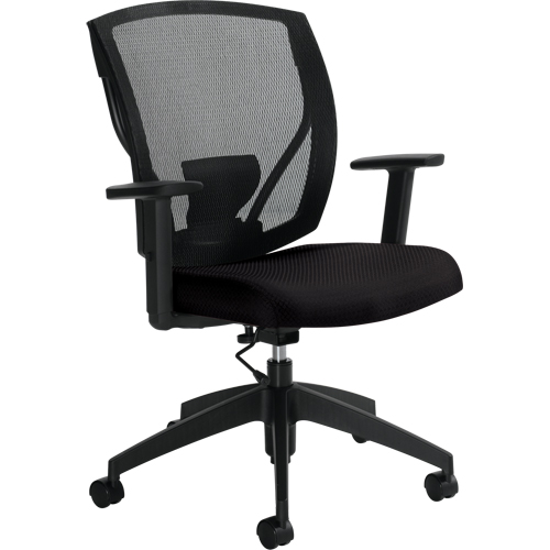 Chaises de travail, Tissu, Noir, Capacit&eacute; 300 lb Pronet Distribution
