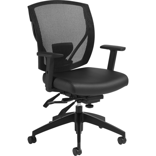 Chaises &agrave; bras Multi-Tilter, Vinyle, Noir, Capacit&eacute; 300 lb Pronet Distribution