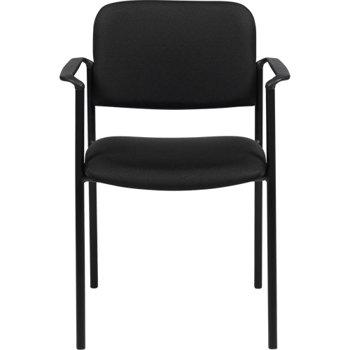 Chaises empilables, Tissu, Hauteur 32", Capacit&eacute; 300 lb, Noir Pronet Distribution
