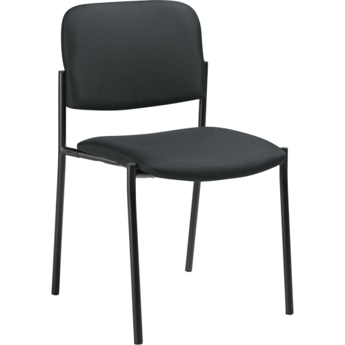 Chaises sans accoudoirs empilables, Tissu, Hauteur 32", Capacit&eacute; 300 lb, Charbon Pronet Distribution