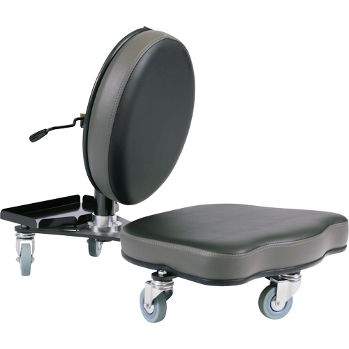 Chaise ergonomique Flex, Vinyle, Noir/gris Pronet Distribution