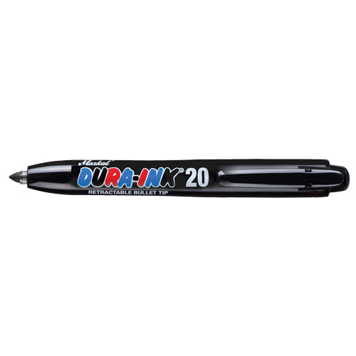 Dura-Ink&reg; #20 Permanent Marker, Black, Fine Tip Pronet Distribution