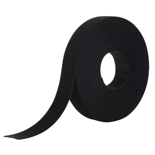 One-Wrap&reg; Fastener Tape, Hook & Loop, 25 yds x 1", Self-Grip, Black Pronet Distribution