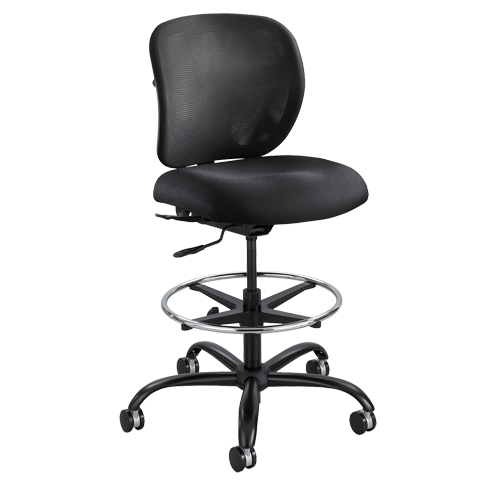 Vue Heavy-Duty Stool, Nylon, Black, 350 lbs. Capacity Pronet Distribution