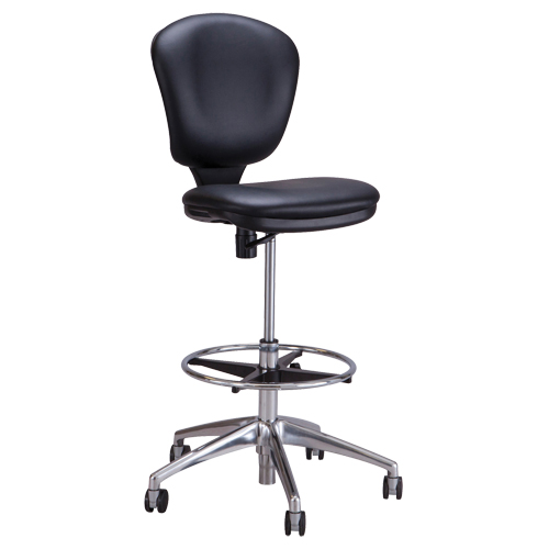 Metro Extended-High Chair, Vinyl, Black, 250 lbs. Capacity Pronet Distribution