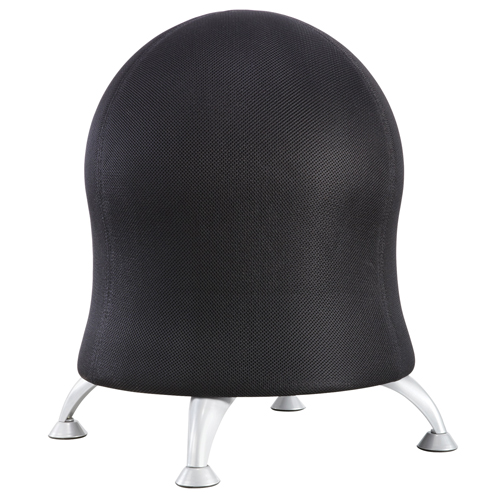 Chaise sph&eacute;rique Zenergy, Tissu, Noir, Capacit&eacute; 250 lb Pronet Distribution