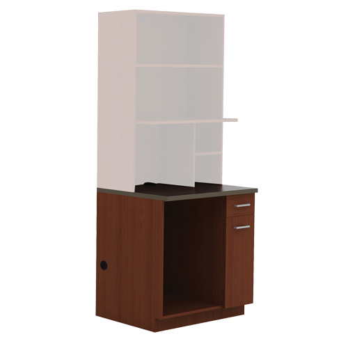 Armoire modulaire, M&eacute;lamine, 39" h x 36" la x 25" P, Acajou Pronet Distribution